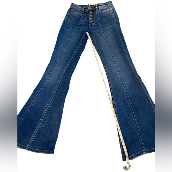 Flying Monkey Flare High Rise Jeans Unique Size 26 - Picture 14 of 16